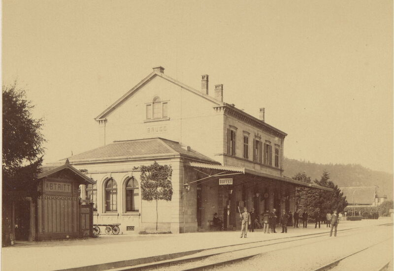 Brugger Bahnhof um 1900